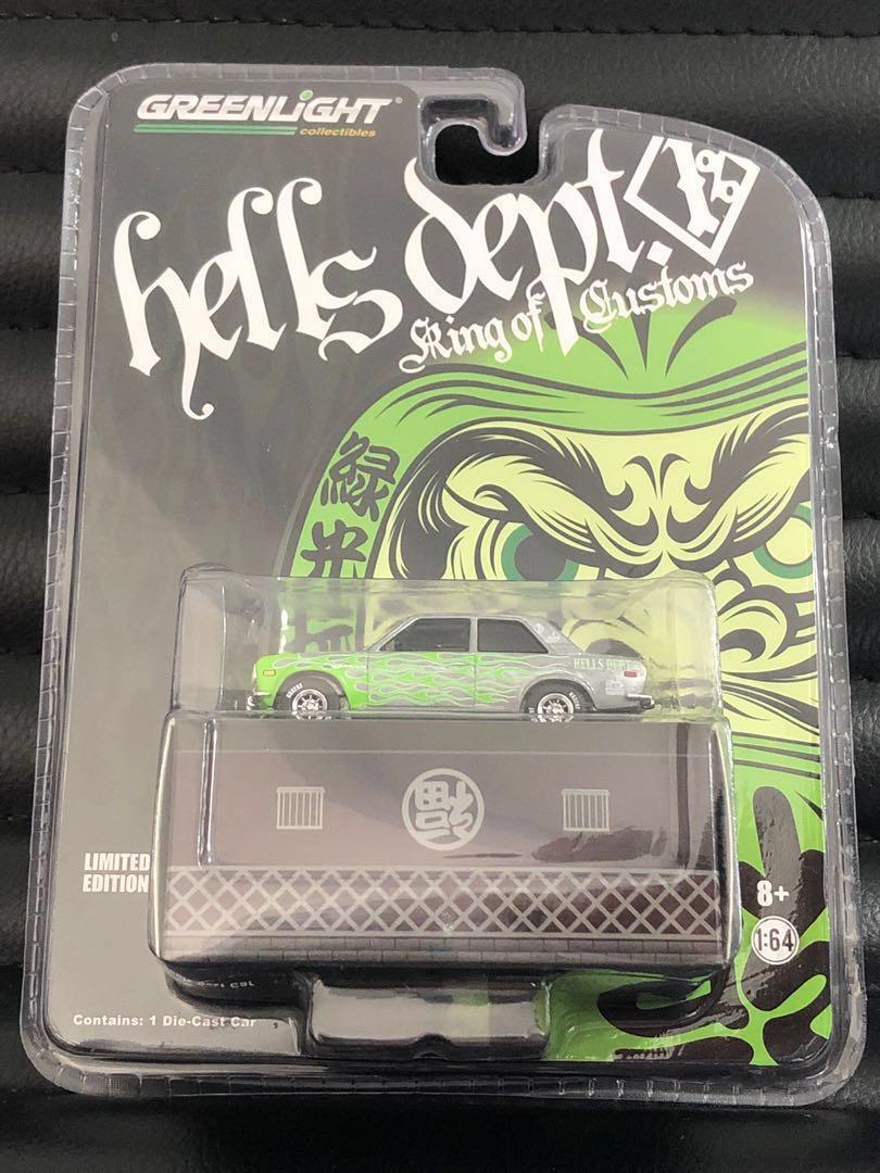 CHASE! Hells Dept x Greenlight ~ Datsun Bluebird 510 CHASE