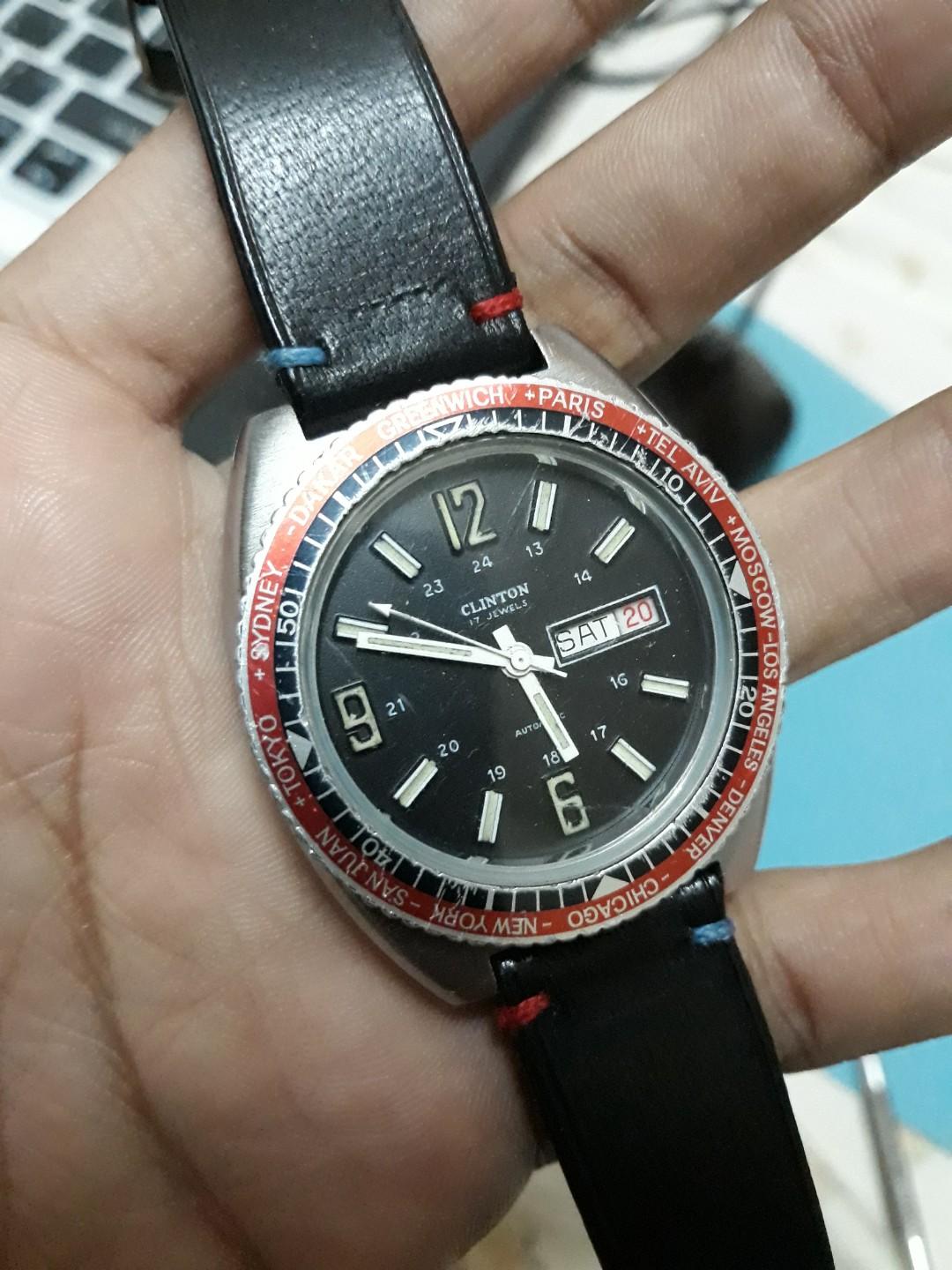 Clinton 17 hotsell jewels watch