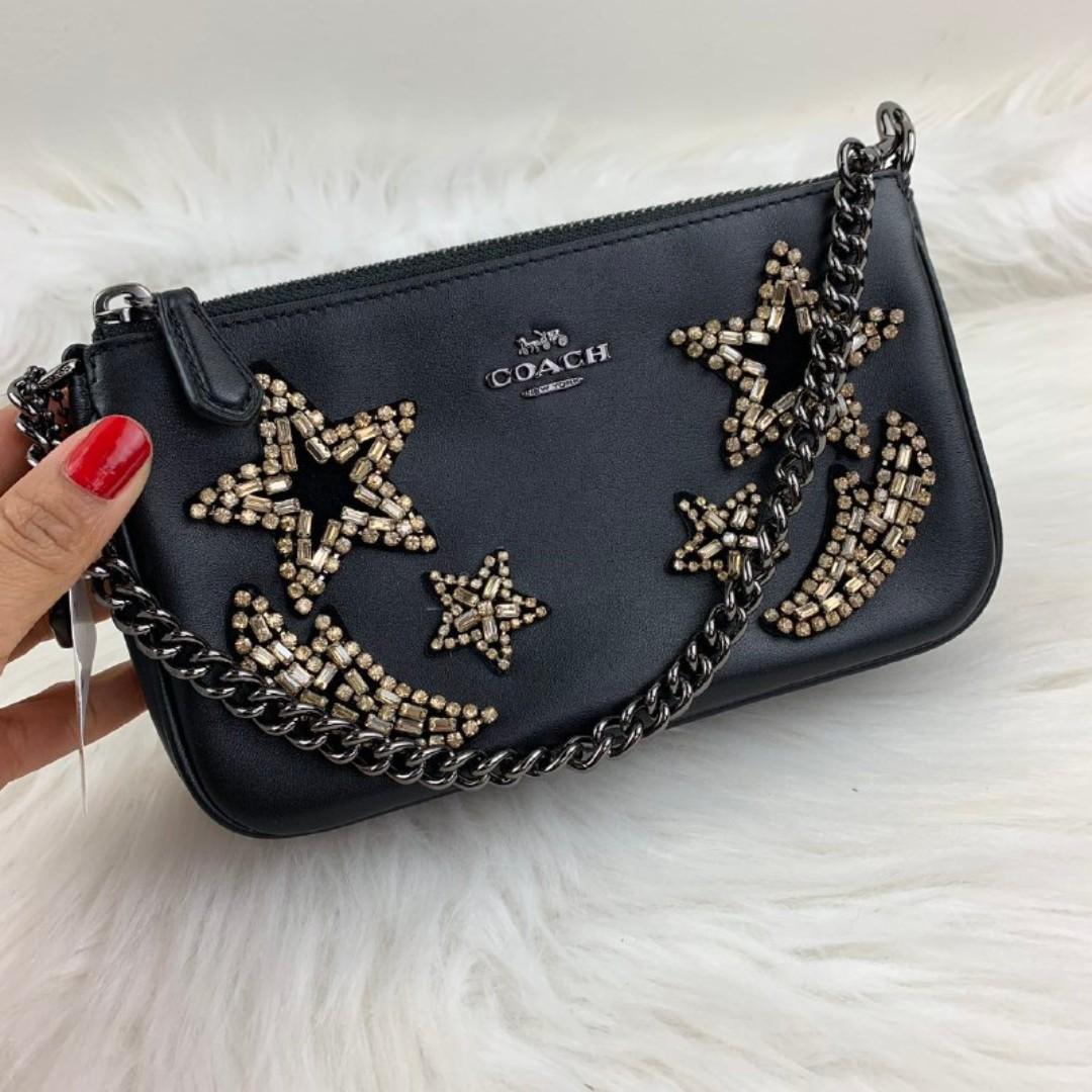 Coach clutch wristlet top