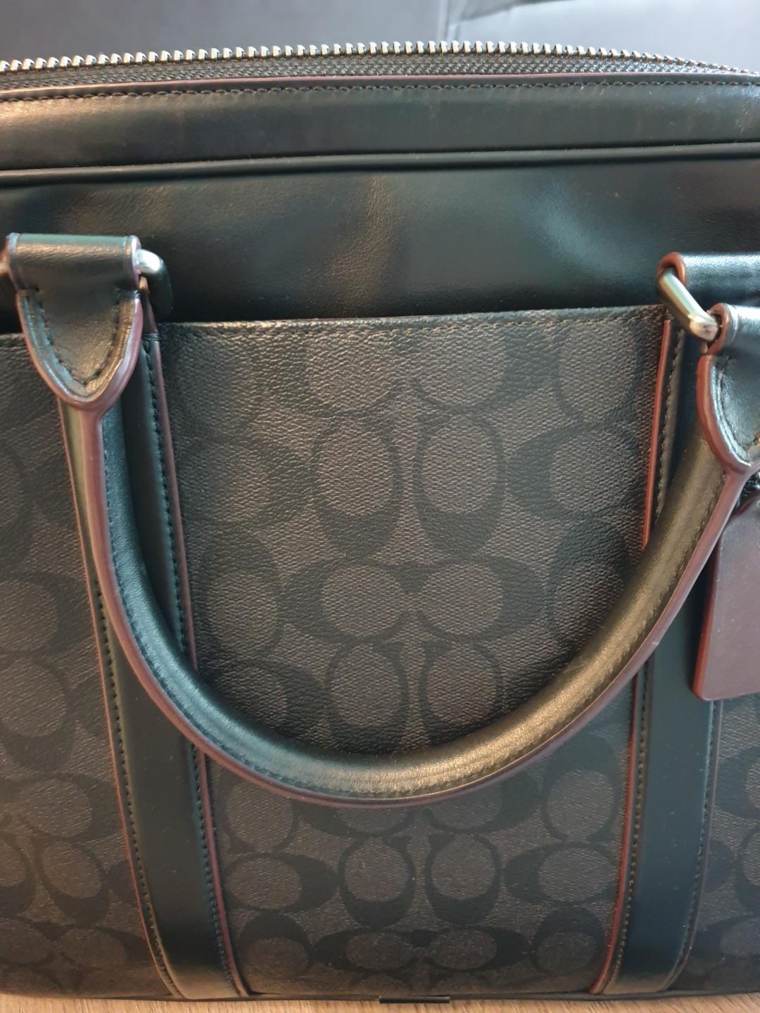 Coach Laptop bag, Men's Fashion, Bags, Briefcases on Carousell