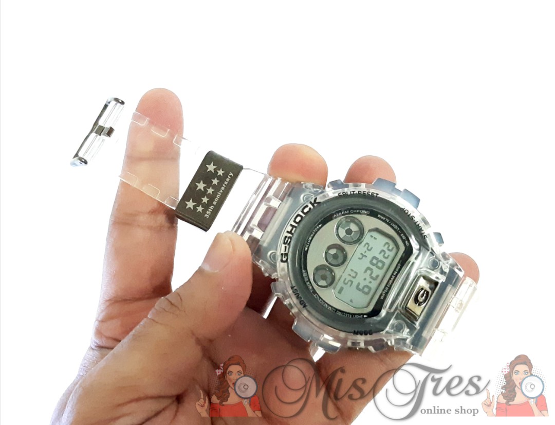 G shock DW6900 35anniversary smoke jelly clear luxury watch