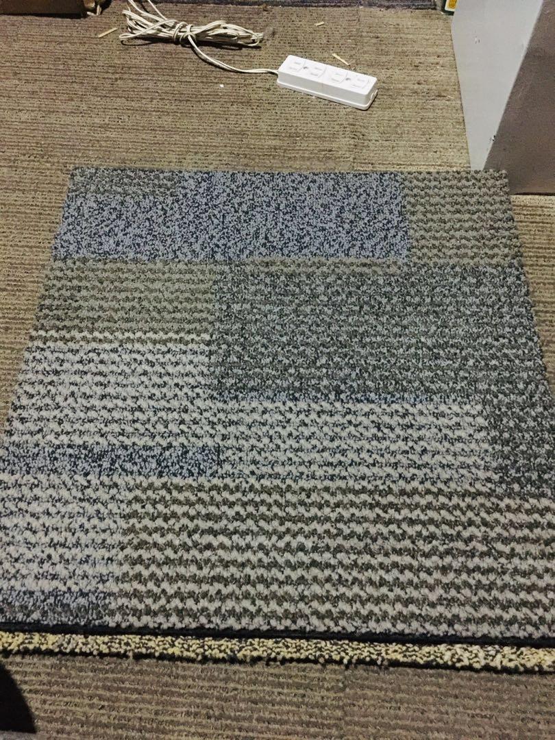 Heavy duty 2nd hand carpet tiles, Furniture & Home Living, Home Decor