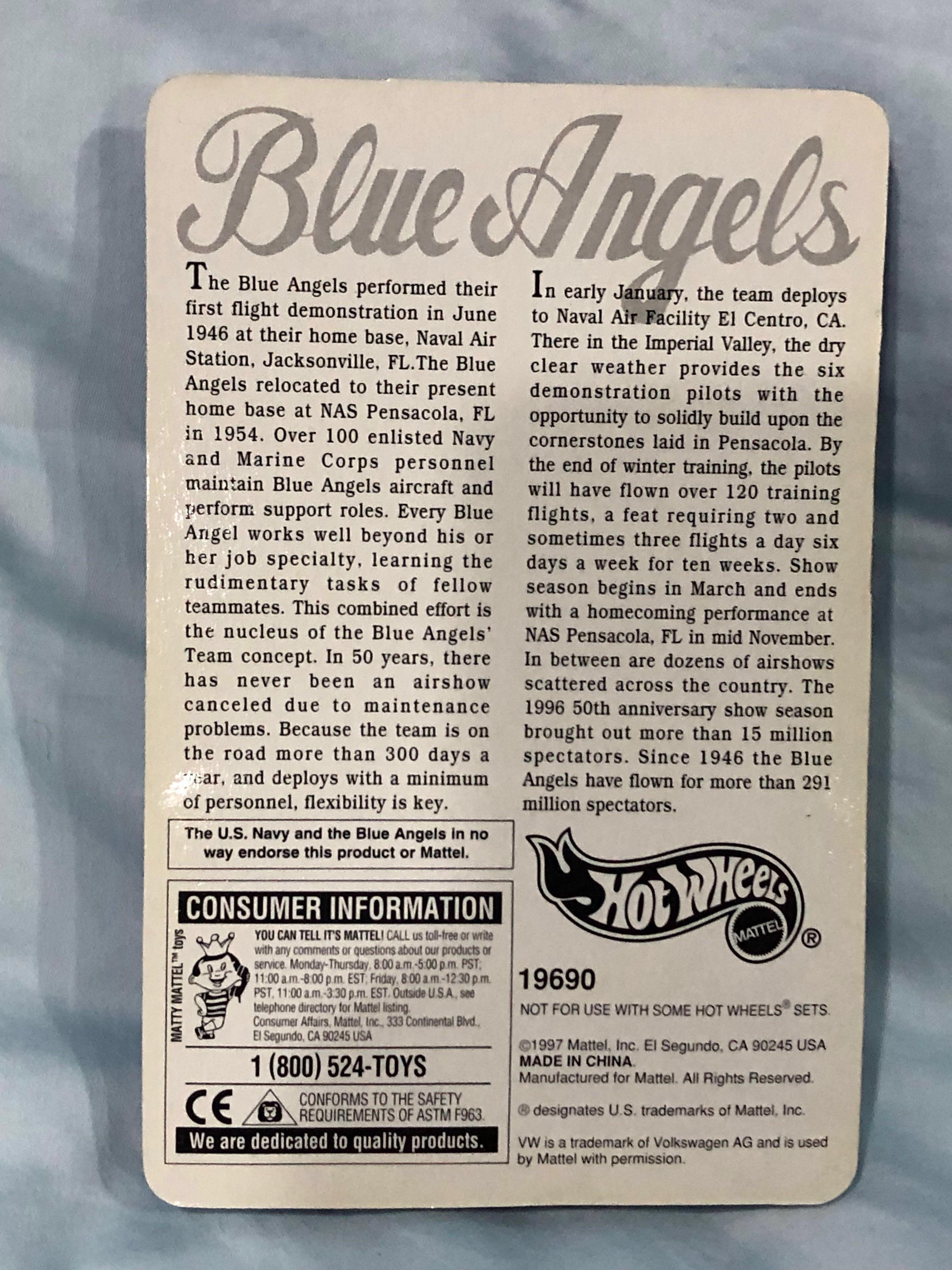 Hot wheels blue angels vw bus best sale