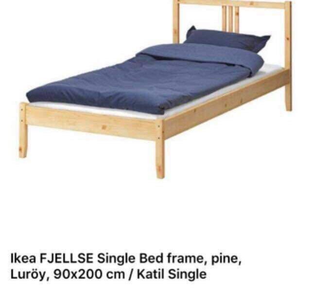 ikea single bed frame furniture home living furniture bed frames mattresses on carousell