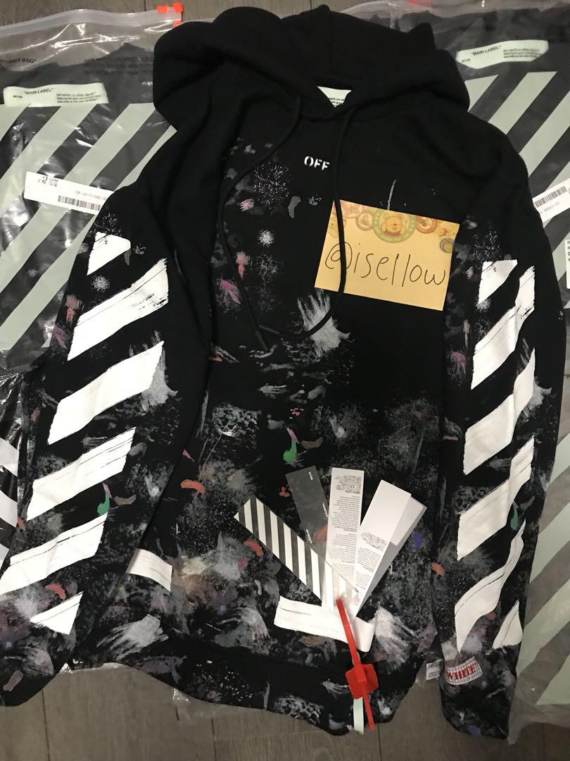 INSTOCK Off White 17FW Galaxy Brushed Hoodie