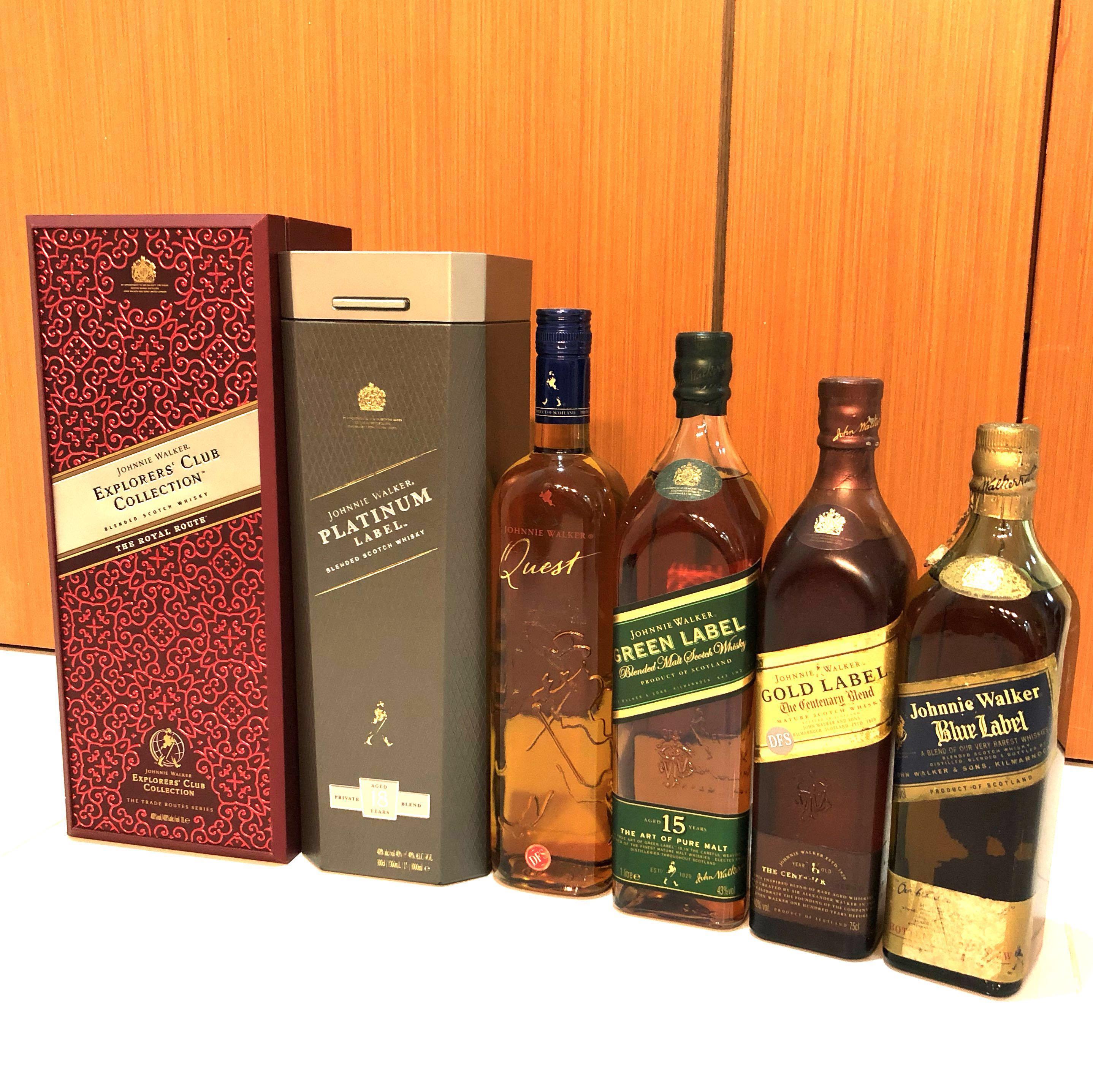 Johnnie Walker Collection 1000ml 700ml Food Drinks Beverages On Carousell