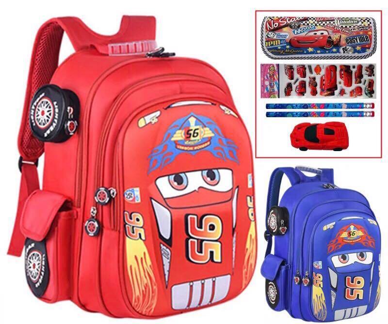 lightning mcqueen school bag