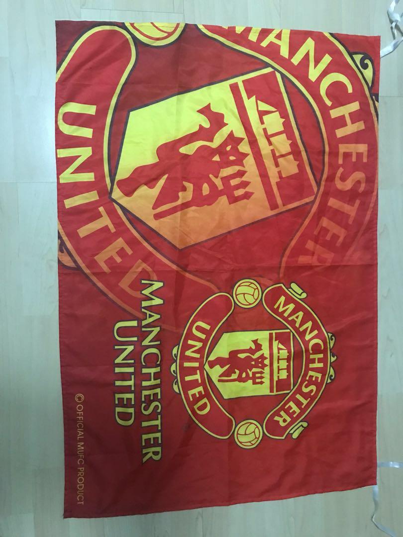 Manchester United Flag Sports Sports Apparel On Carousell