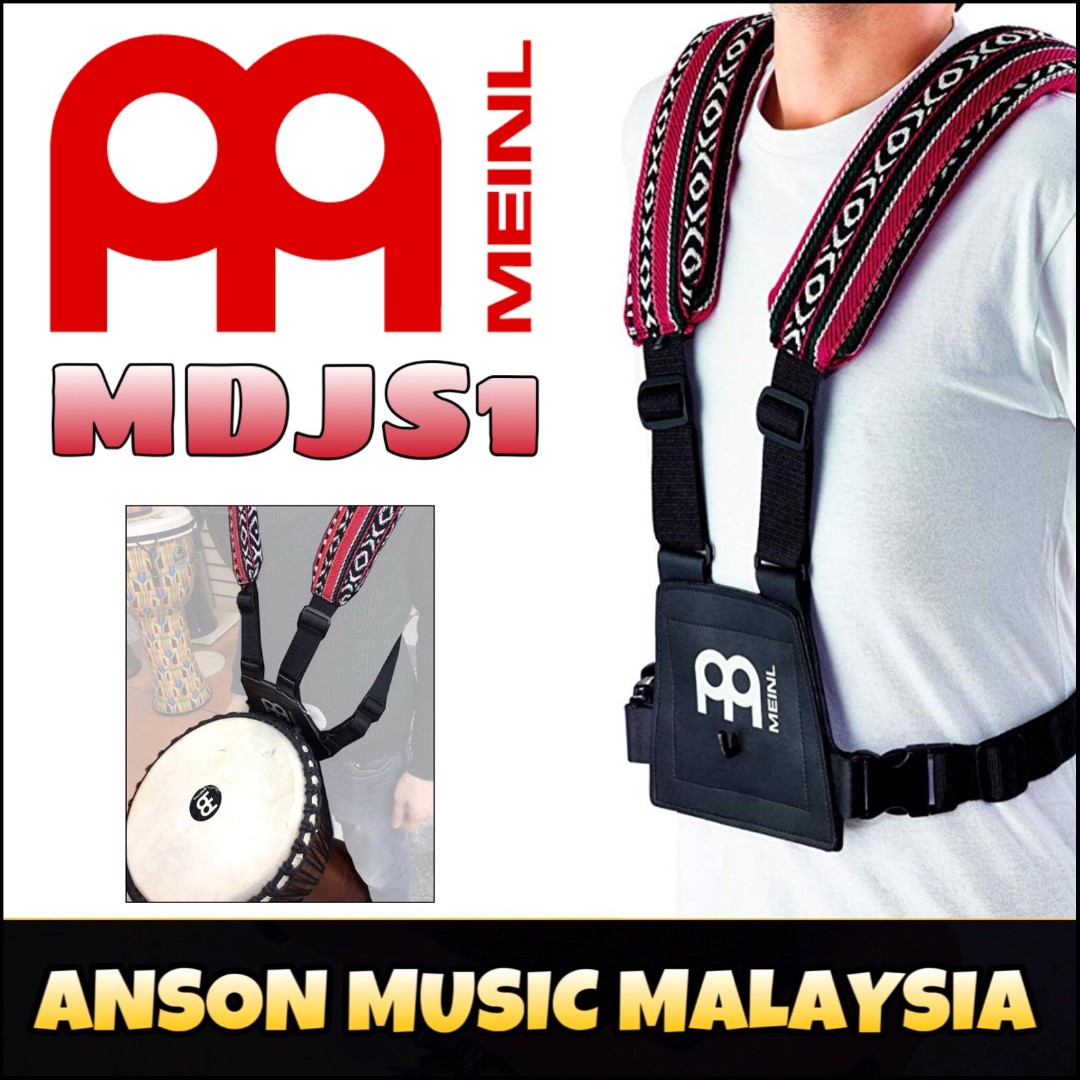 Meinl Percussion MDJS1 Professional Djembe Strap, Multi Colour, Hobbies & Toys, Music & Media