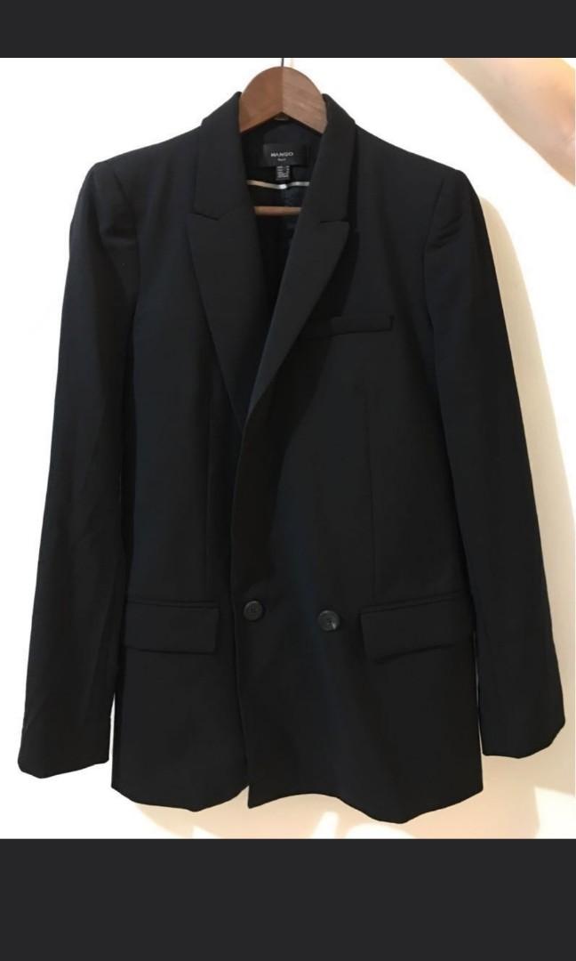 Mango black blazer gold buttons Outlet