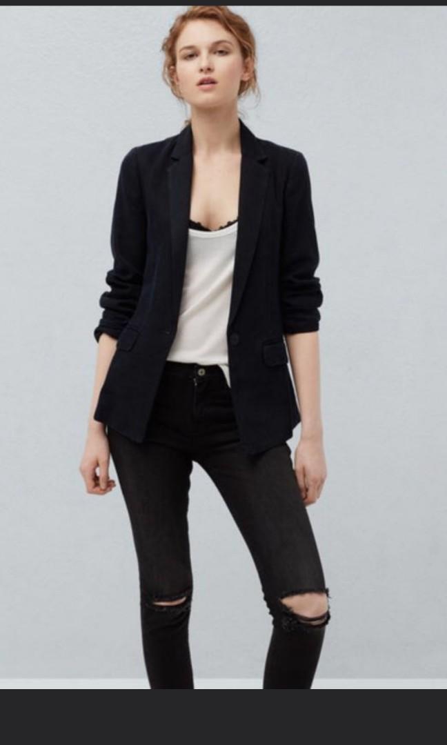 Mango black blazer shop