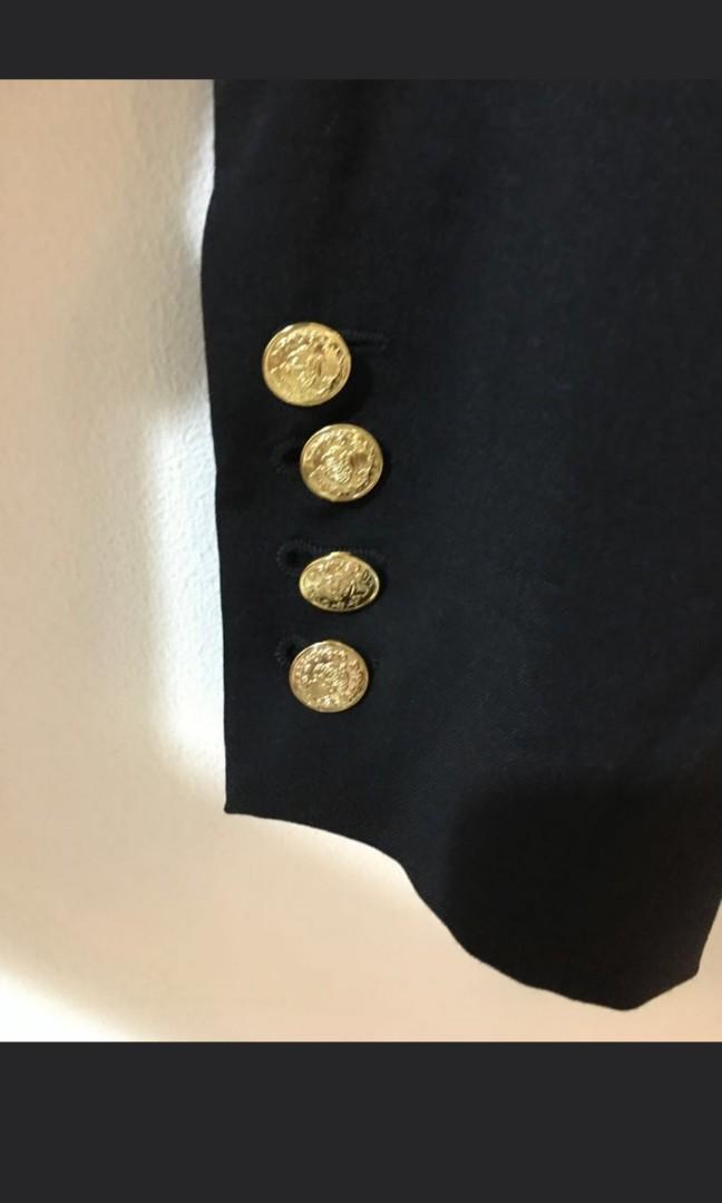 Mango black blazer gold buttons Outlet