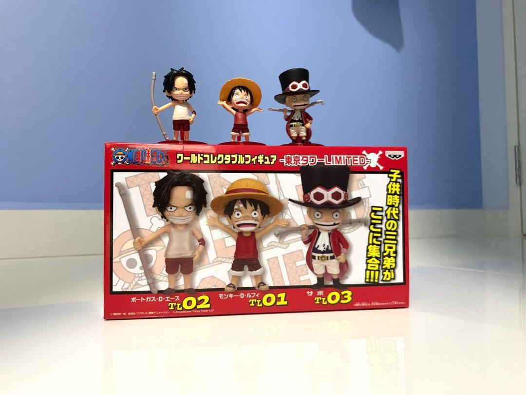 One Piece Tokyo Tower Limited Edition Luffy Ace Sabo Toys Games Bricks Figurines On Carousell