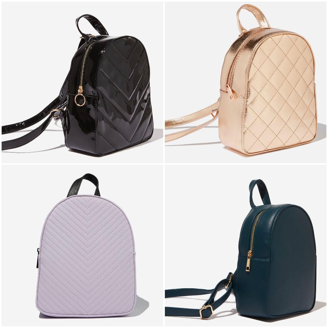 OPEN PO Typo Mini Arch Backpack Fesyen Wanita Tas Dompet di Carousell