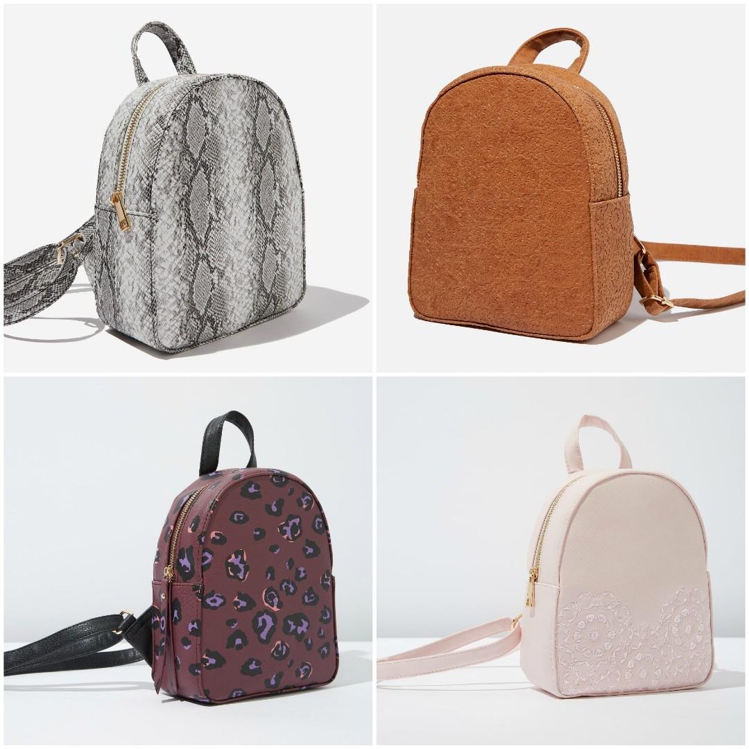 OPEN PO Typo Mini Arch Backpack Fesyen Wanita Tas Dompet di Carousell