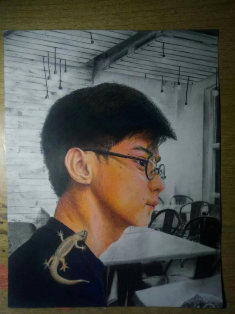 PORTRAIT COMMISSION (COLORED) (Category: Art & Prints) located in Bacoor. Submitted by andi2001 (Listing ID 225987850, Image 1). Description: Size: 8.5 x 11 Feel free to pm me!!! *Yung brother ko yung nagddraw and super galing niya, don't worry mabilis ako magreply, pm ko din sayo fb name niya so u can chat him para mas clear kung ano papagawa mo na portrait :))) Meet-ups pwedeng pag-usapan yan basta kung medyo malayo may handling fee (it depends