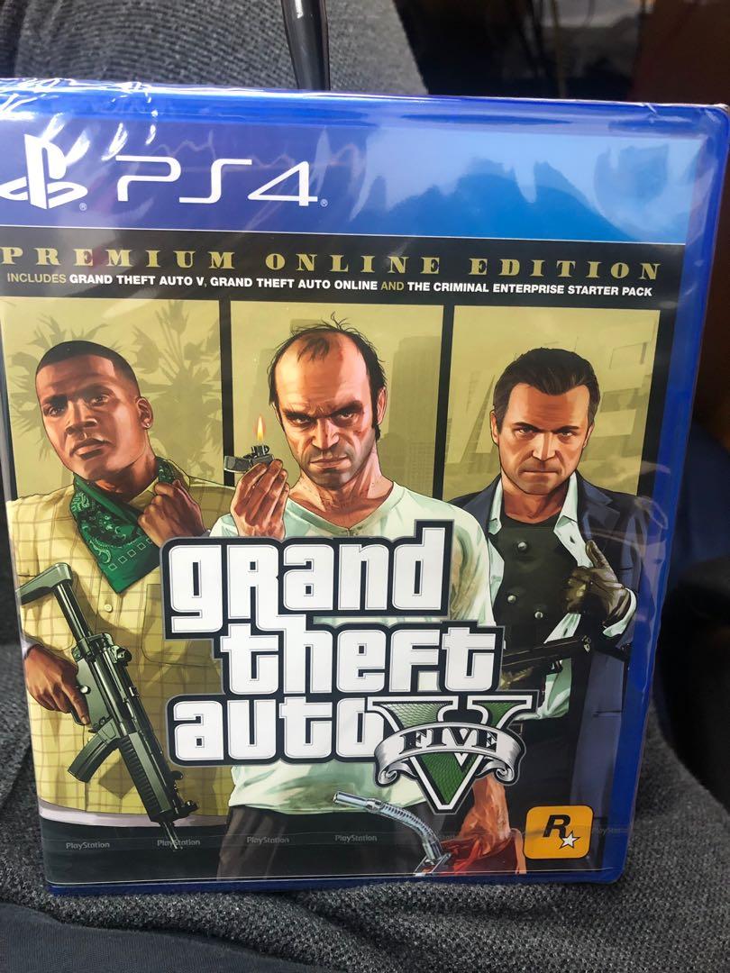  Grand Theft Auto V - Premium Online Edition (PS4) : Video Games
