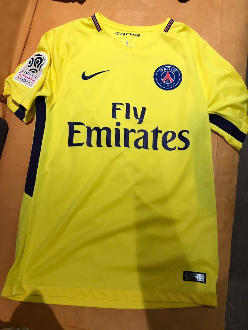 Psg Paris Saint Germain 17 18 Jersey Sports Sports Apparel On Carousell
