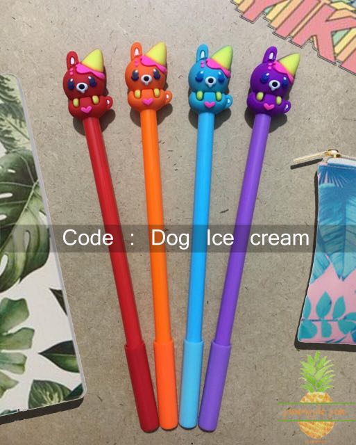 Pulpen Karakter Dog Ice Cream Buku Alat Tulis Alat Tulis Di Carousell