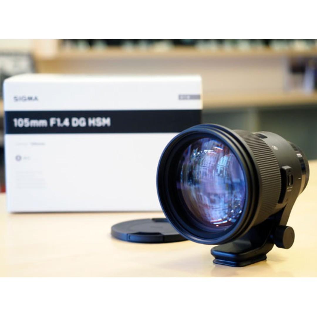 Sigma 105mm F1 4 Dg Hsm Art New Various Mount Available Photography Lenses On Carousell