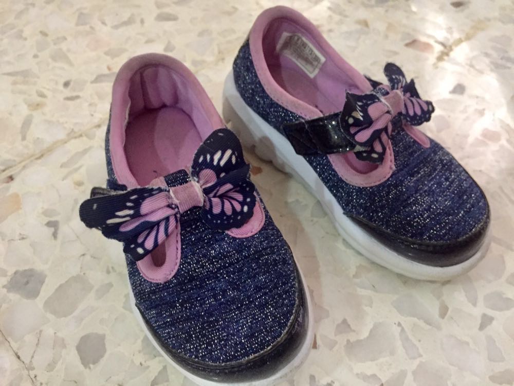 skechers bitty bow toddler shoes