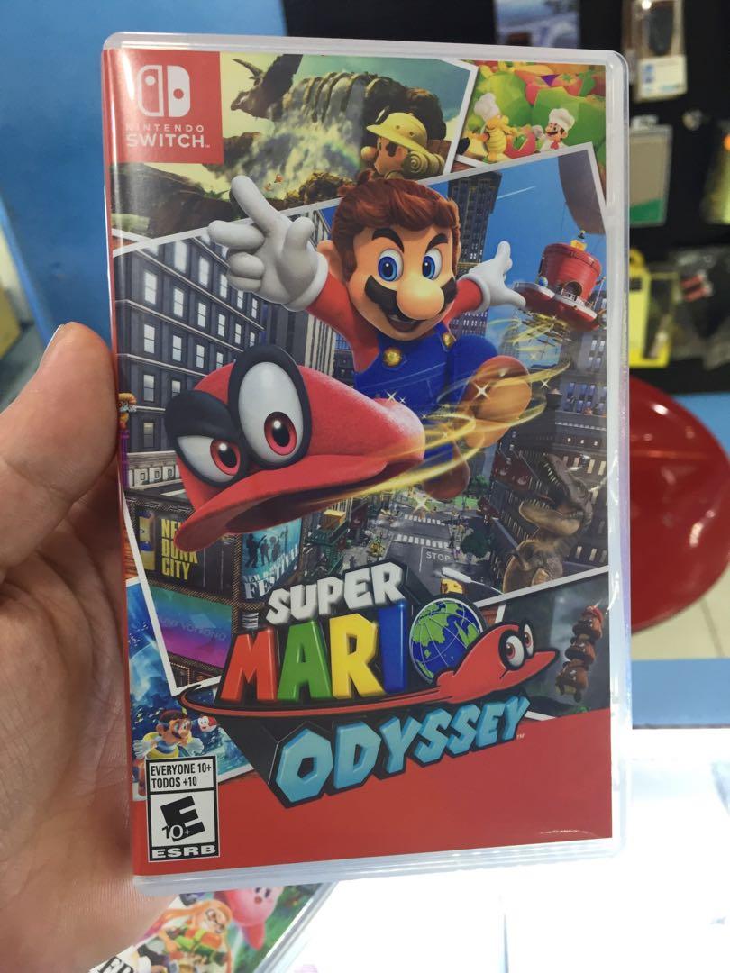 Super mario odyssey used online