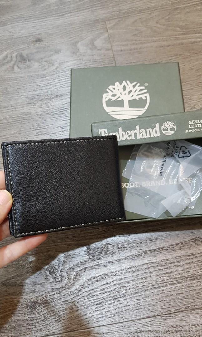 timberland men's blix slimfold leather wallet