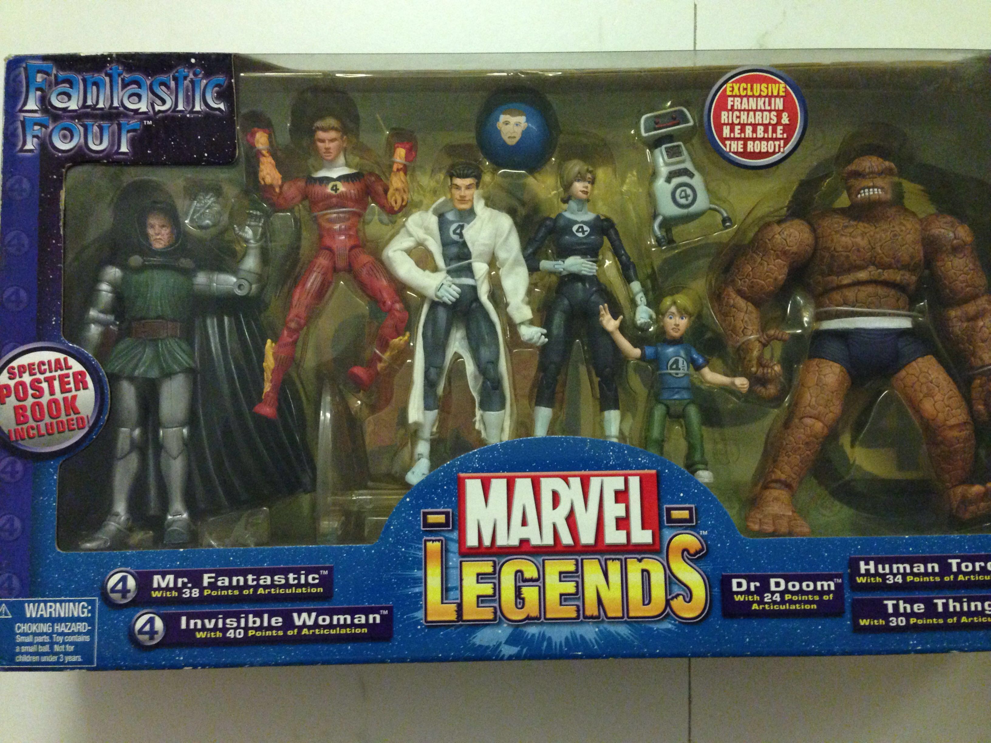 Toy Biz Marvel Legends Fantastic Four Box Set MISB, Hobbies & Toys