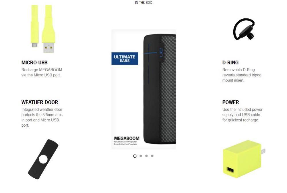UE MEGABOOM Kaleidoscope Audio Soundbars Speakers Amplifiers