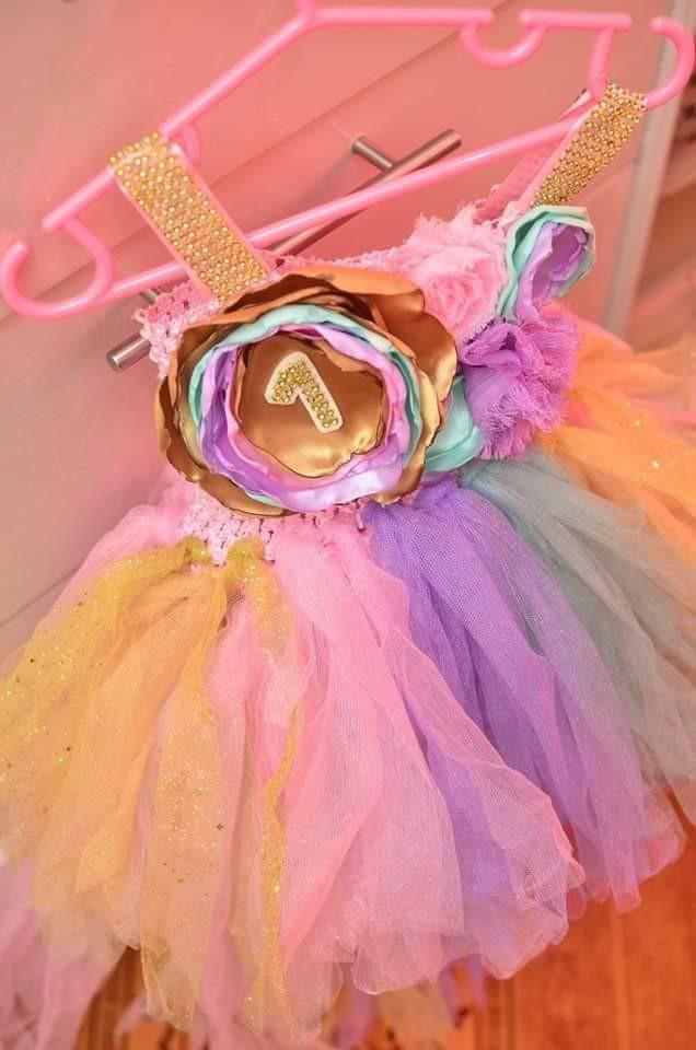Unicorn tutu party dress for one year old Babies Kids Babies