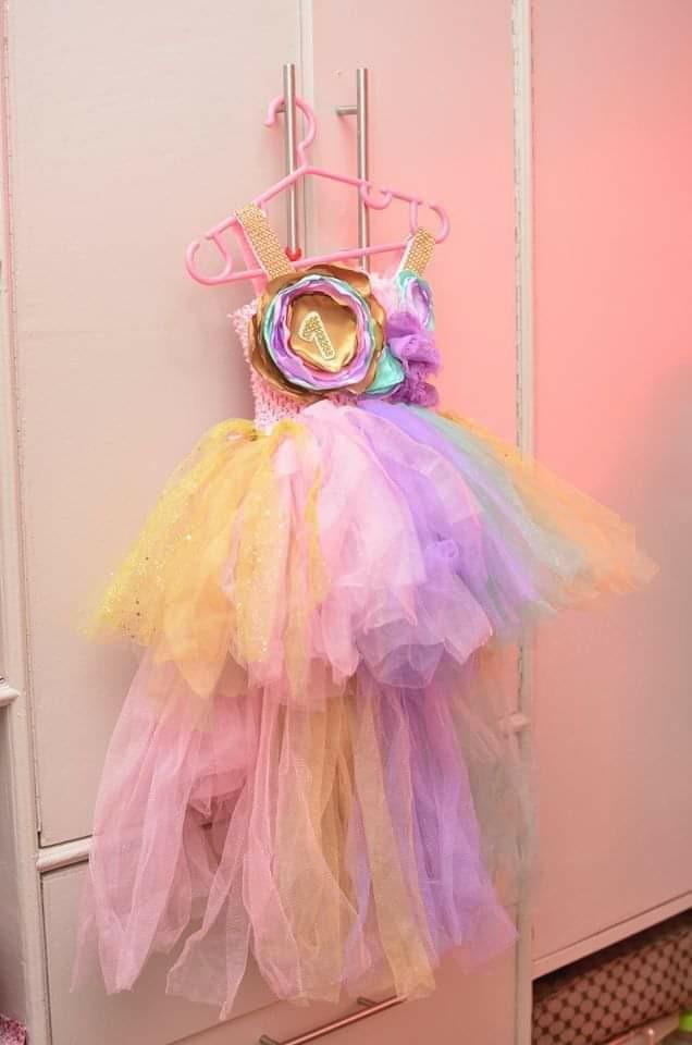 Unicorn dress for one year old 2025