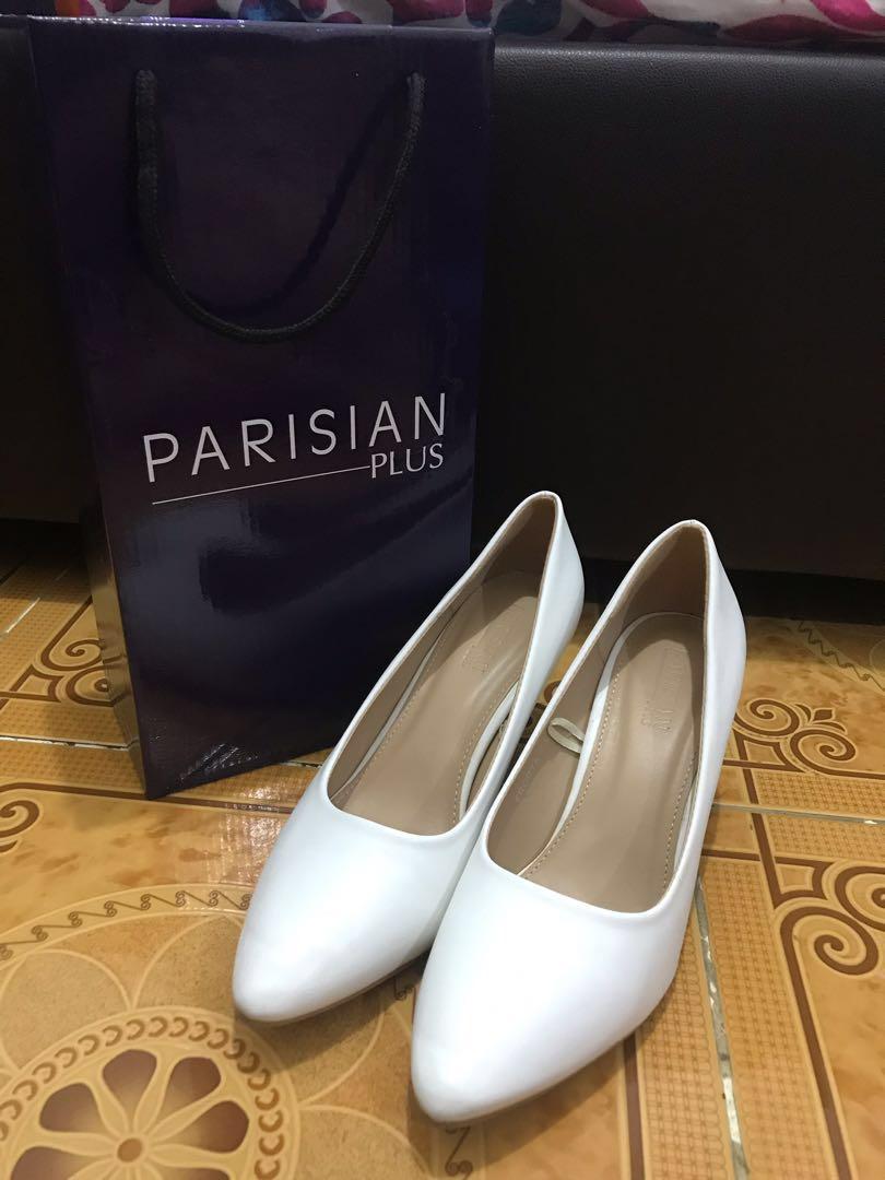 white 2 inch heels