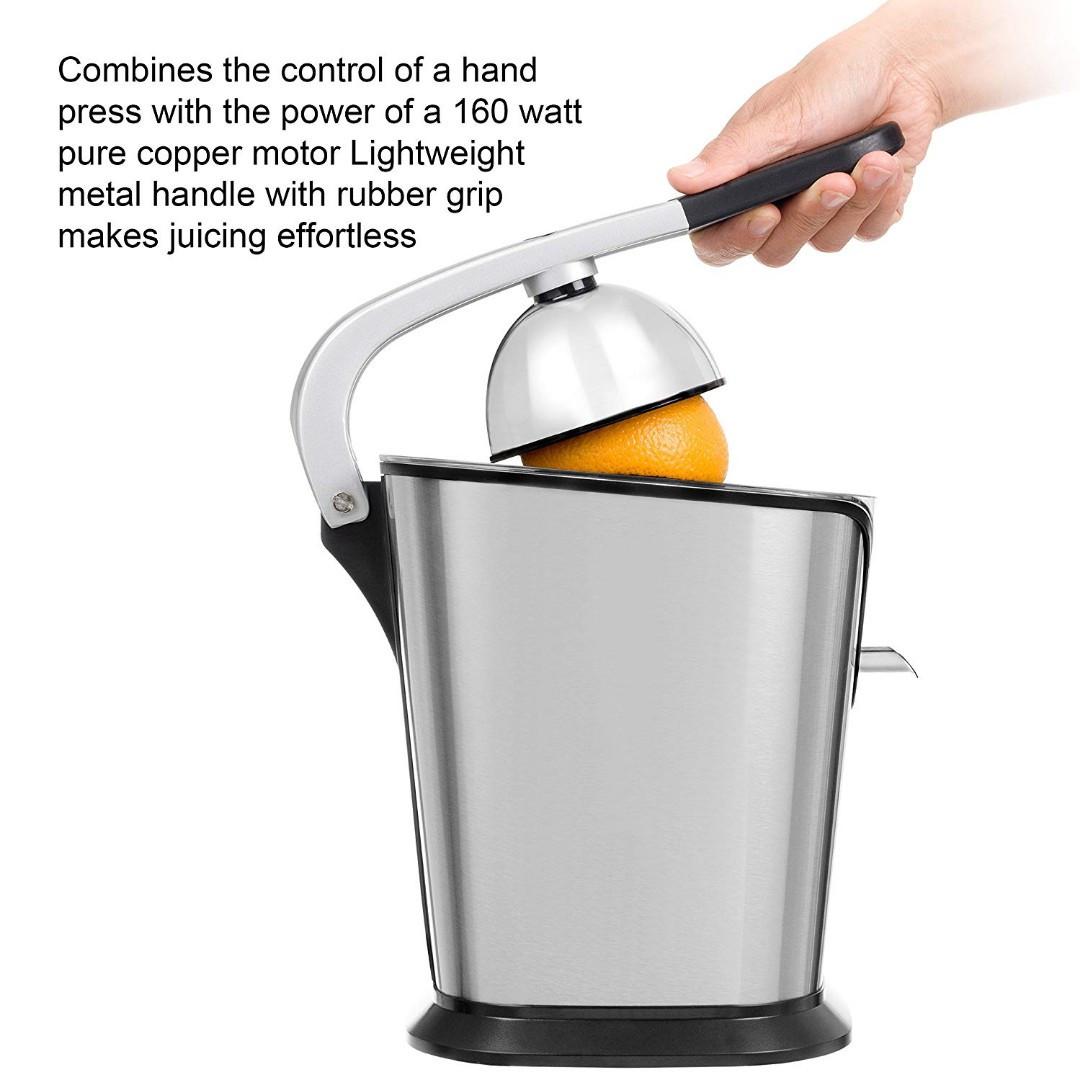 (2587) Electric Citrus Juicer Press 160Watt Stainless Steel Orange
