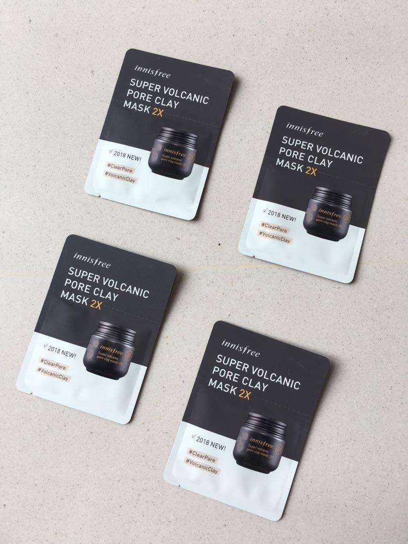 4 For 4 Innisfree Super Volcanic Pore Clay Mask 2x Health Beauty Face Skin Care On Carousell