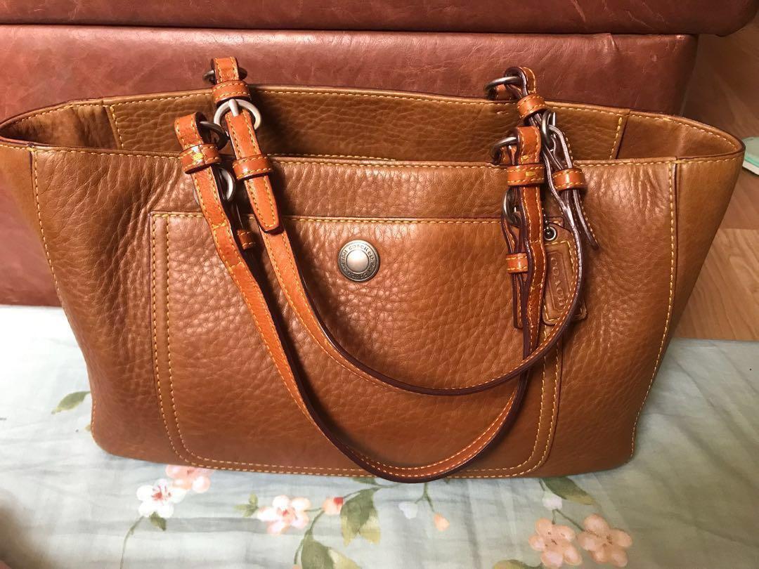 coach vintage leather bags