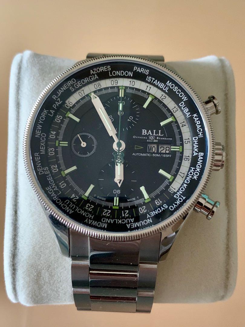 ball navigator world time chronograph