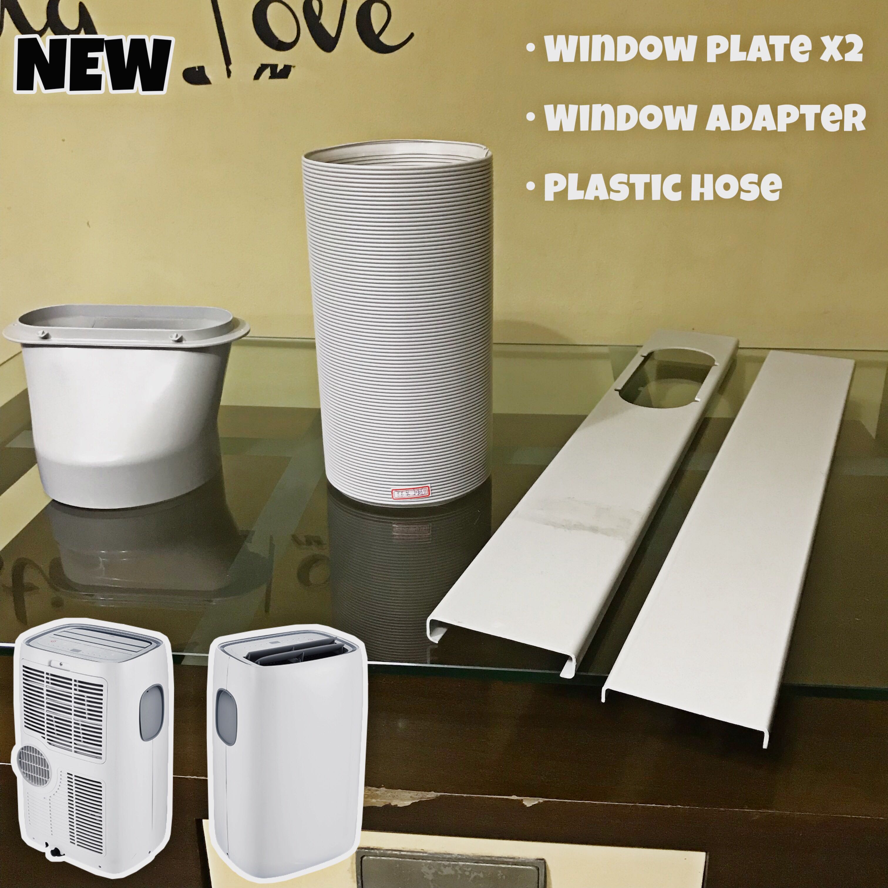 BRAND NEW Portable aircon Hose, Window adaptor and Window plate kit duct/ducting/dryer/vent