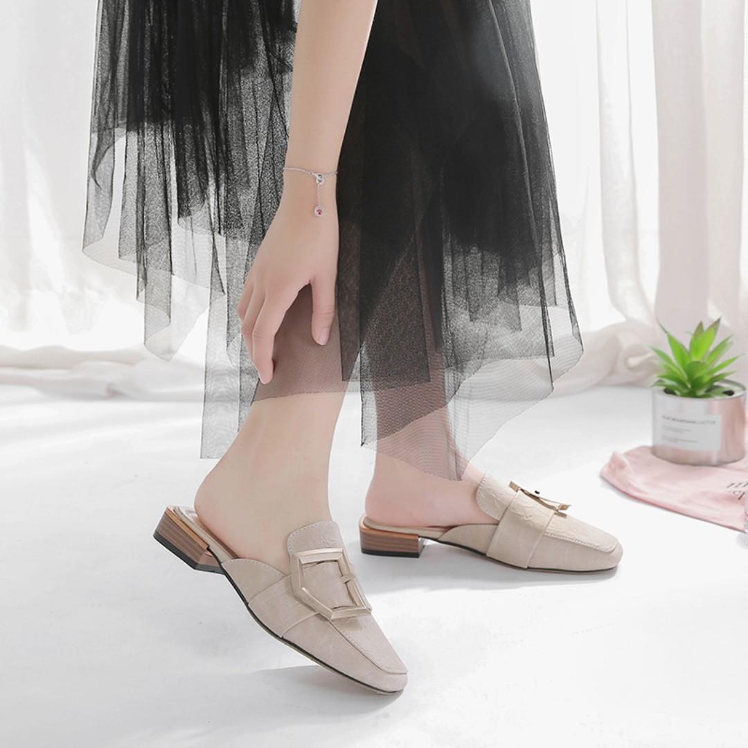 low block heel mules