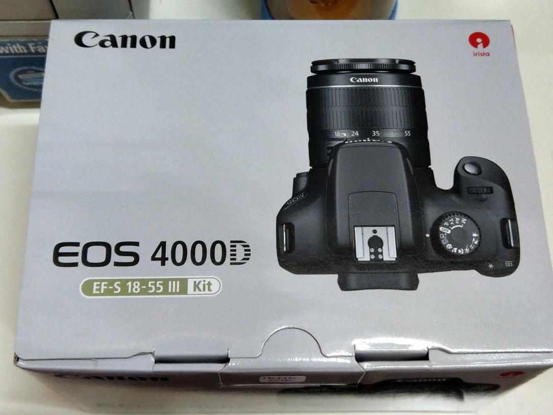  Canon EOS 4000D Kit + EF-S 18-55 DC III, 3011C003 (DC III)  (International Model) : Electronics