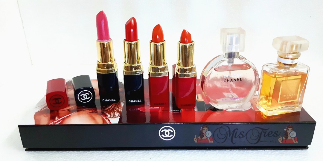 Chanel perfume lipstick set best sale
