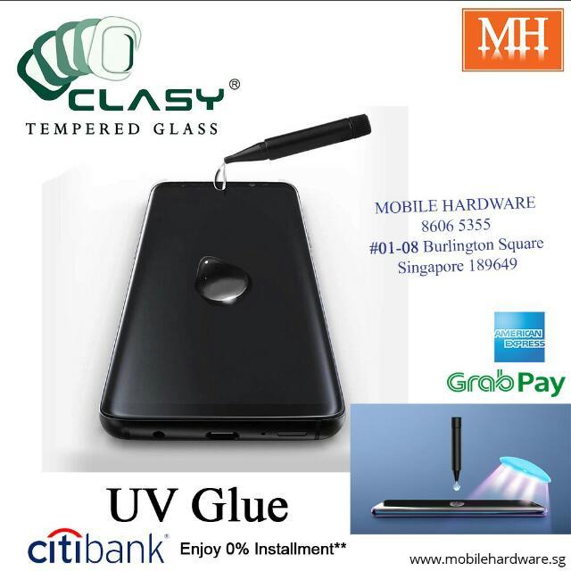 CLASY Tempered Glass For Phones Watches Tablets MHLINK (Category: Other Mobile & Gadget Accessories) located in Singapore. Submitted by mobilehardware (Listing ID 226046170, Image 1). Description: Chat for new model not listed~ Uv loca glue wet Uv loca glue dry Full adhesive coverage curved glass Many design and type for clasy Korea glass due to weekly many new model launched.mostly brands and design is available. Latest model full glue full adhe