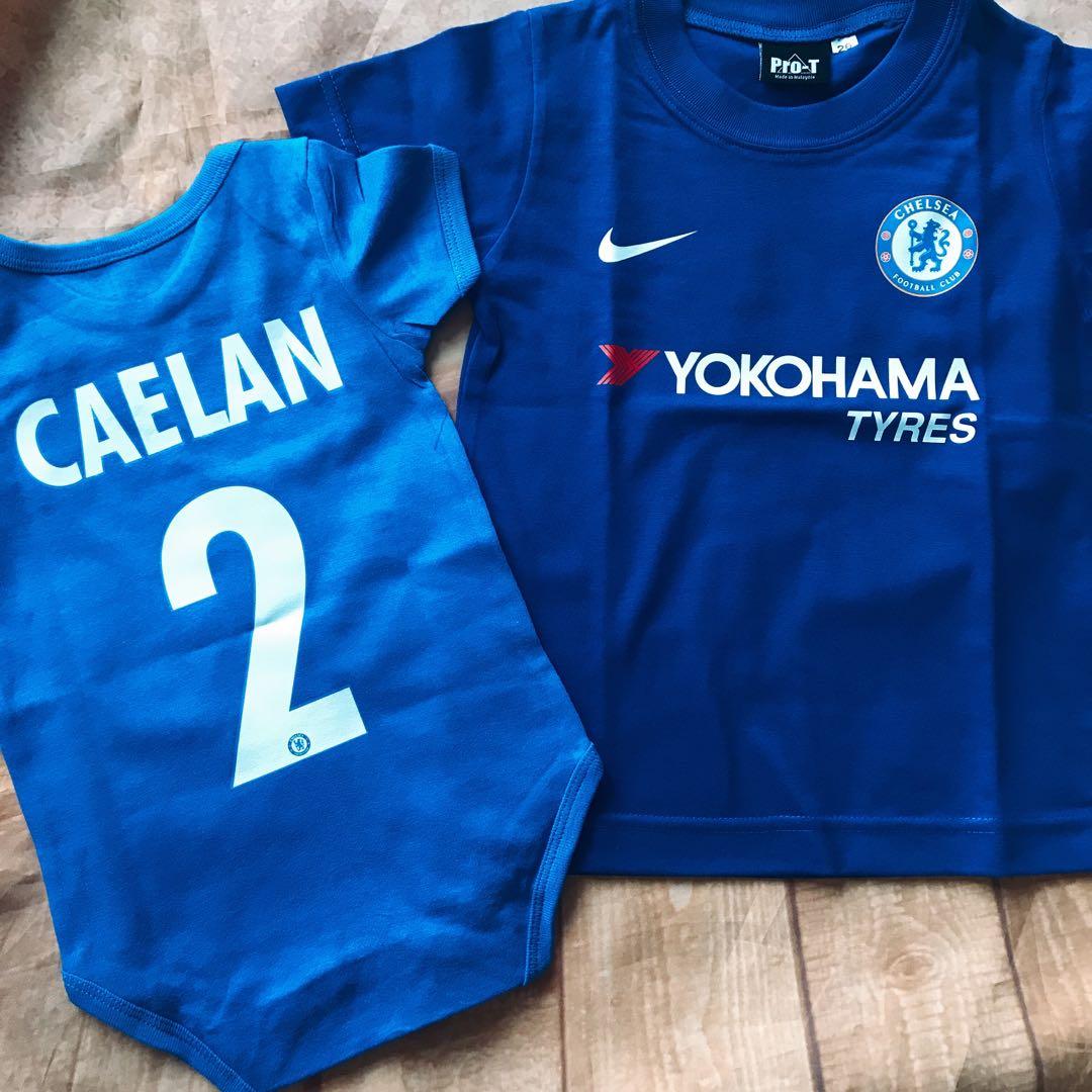 Custom soccer jersey style baby romper