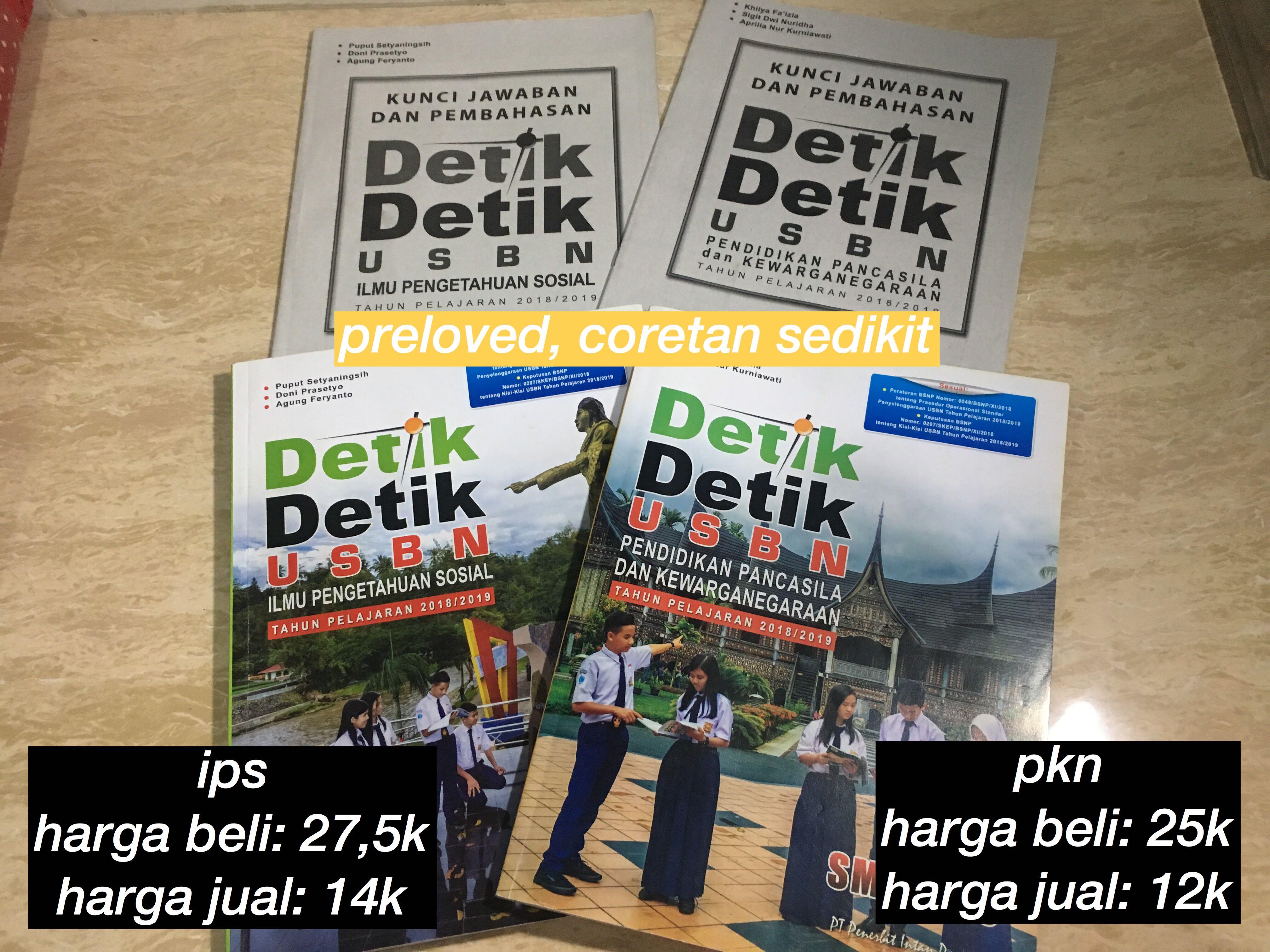 Detik Detik Usbn Ips Pkn Buku Alat Tulis Buku Pelajaran Di Carousell