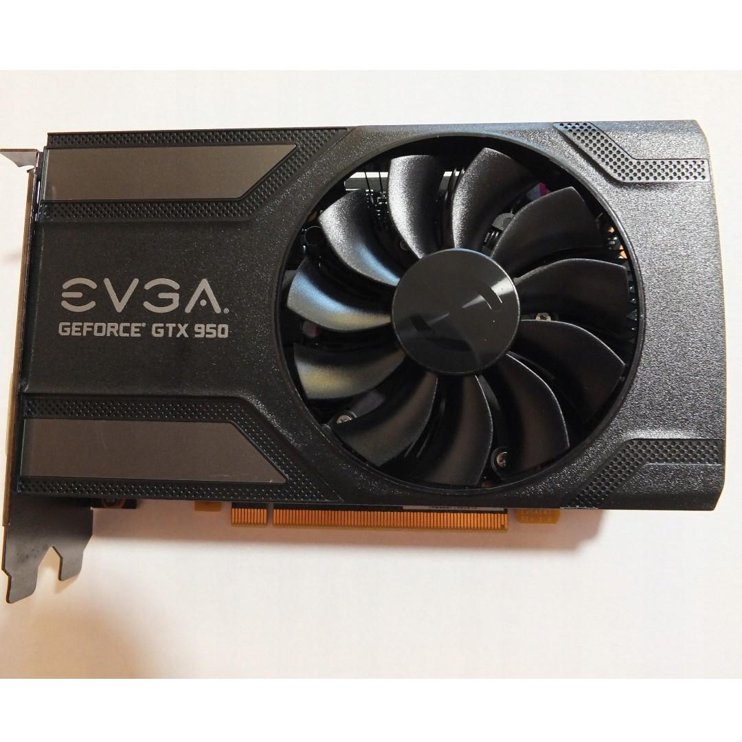 Used - Very Good: EVGA GeForce GTX 950 02G-P4-2951-KR 2GB GAMING, Silent  Cooling Gaming Graphics Card 