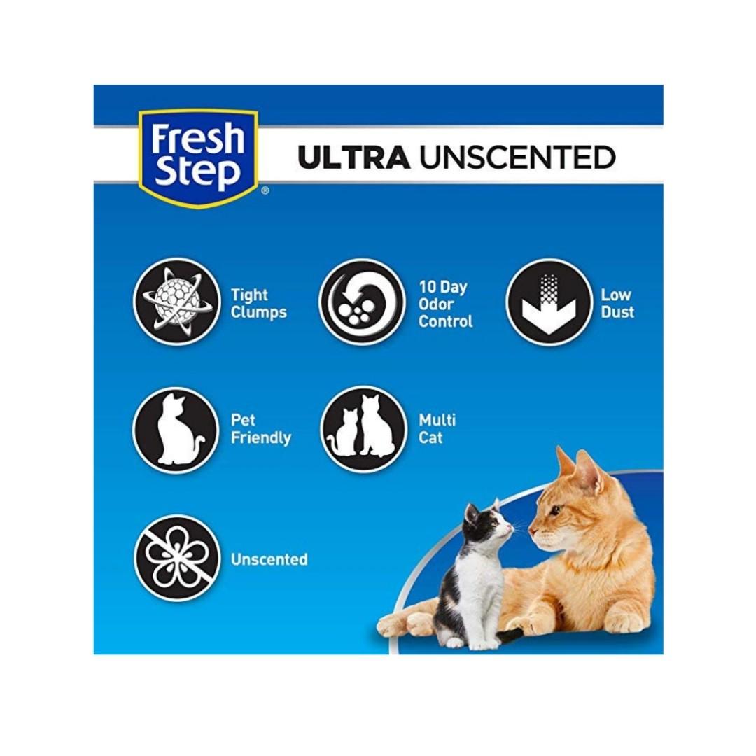 Fresh Step Ultra Unscented Clumping Cat Litter New Activated