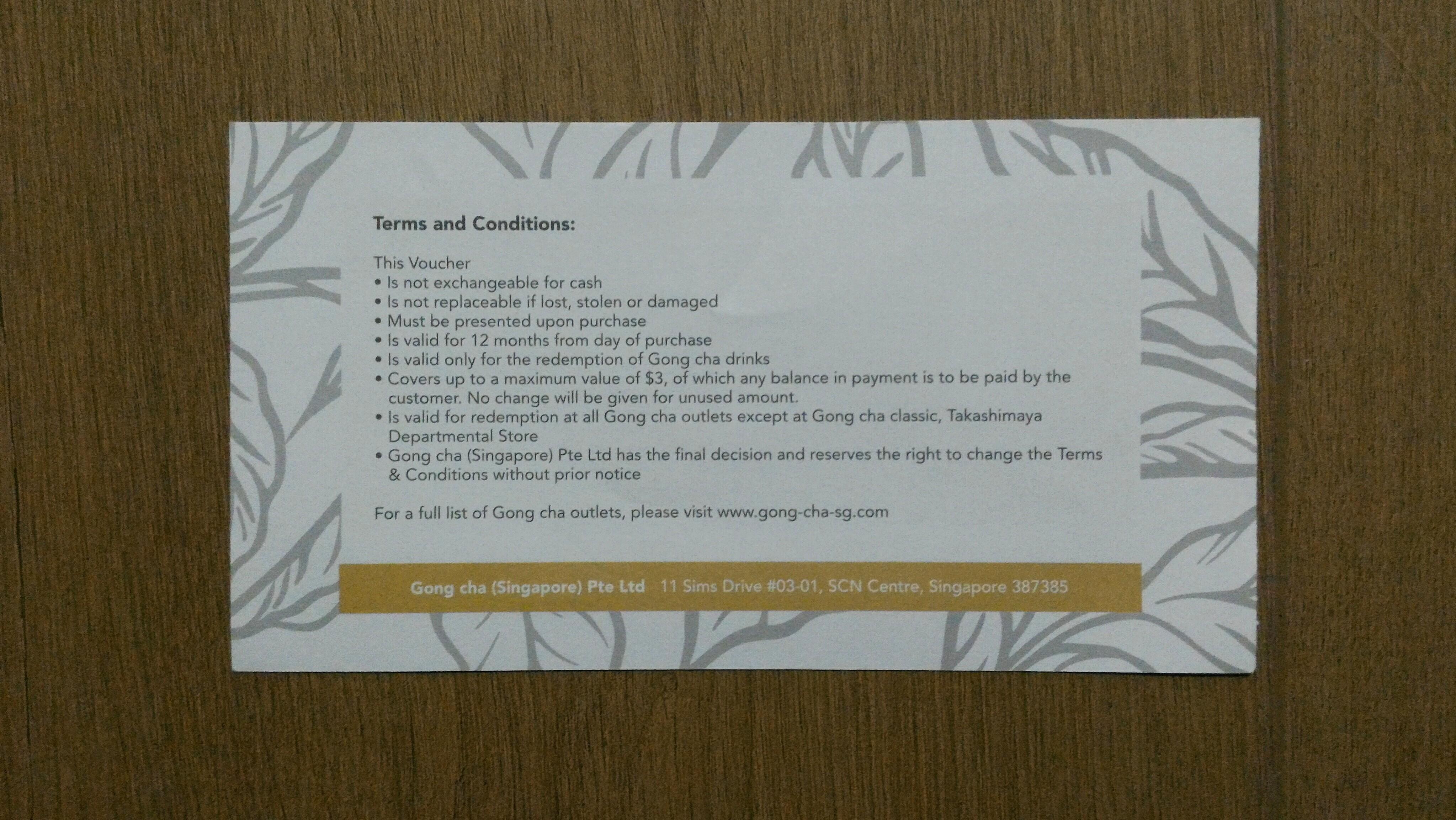 gong cha gift card canada