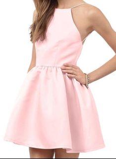 Honey Light Pink Skater Dress