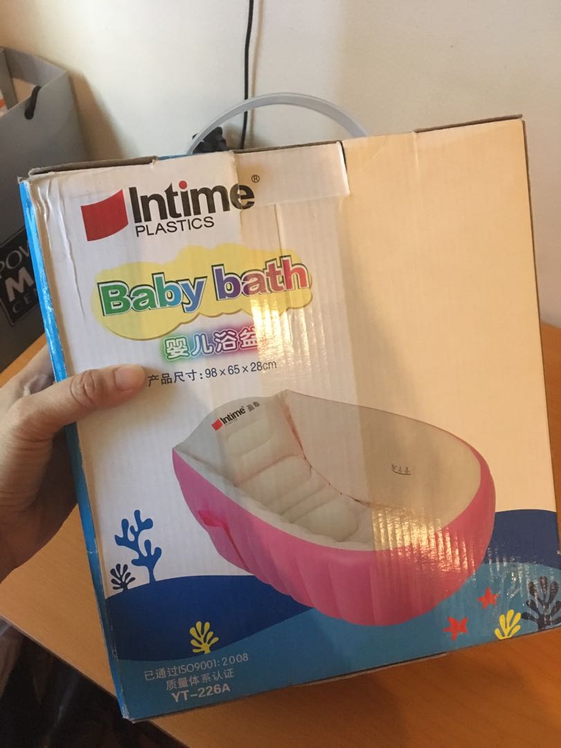 Inflatable Baby Bath Tub Babies Kids Bathing Changing Bathtub Bath Accessories On Carousell