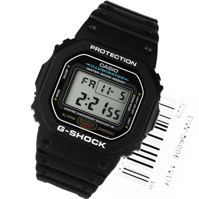 Jam Tangan Pria Casio G Shock Dw 5600e 1vdf Black Hitam Original Murah Fesyen Pria Jam Tangan Di Carousell