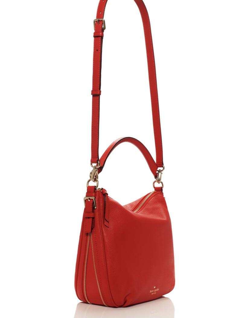 Kate spade. Cobble hill cherry. Red body bag hand bag.luvluxe on Carousell